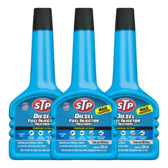 Kit Com 3 Aditivo Stp Para Motor Diesel Fuel Injector Foto 1