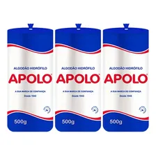 Kit Com 3 Algodão Hidrófilo em Rolo 500g Apolo Foto mini 1