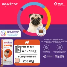 Kit Com 3 Antipulgas Bravecto Cães De 4,5 A 10 Kg - 250 Mg Foto mini  3