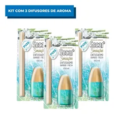 Kit Com 3 Aromatizadores Sensações Entusiasmo Bamboo 100ml Foto mini 1