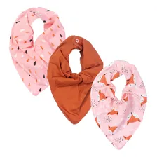 Kit Com 3 Babador Bandana Para Bebê Infantil Menina Foto mini  3
