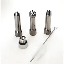 Kit Com 3 Bicos Para Garrafa De Chantilly Em Aco Foto mini 1