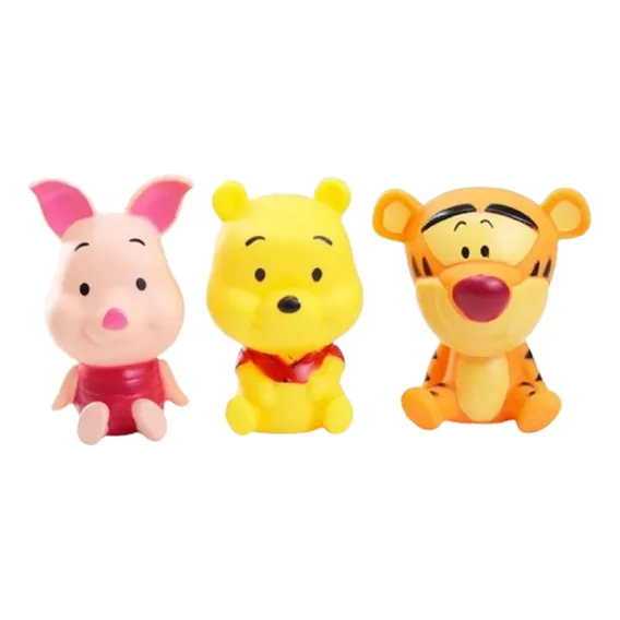 Kit Com 3 Bonecos Turma Pooh Decorativo Foto 1