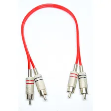 Kit Com 3 Cabos Rca 2+2 Rca Metal Blindado Profissional 50cm Foto mini 3