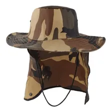 Kit Com 3 Chapéu Pescar Camuflado Com Proteção Ao Sol Cor 3 Cores Foto mini  3