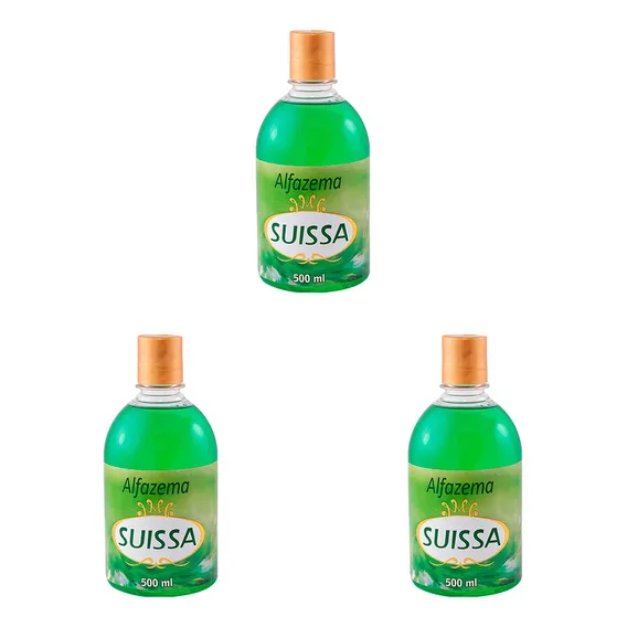 Kit Com 3 Deo Col么nia Alfazema Suissa 500ml Foto 1