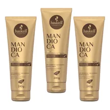 Kit Com 3 Leave In Mandioca Haskell Creme De Pentear 240g Foto mini 1