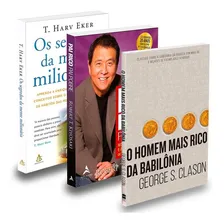 Kit com 3 livros Pai Rico Pai Pobre, Robert Kiyosaki + Os Segredos da Mente Milionária, T Harv Eker + O Homem Mais Rico da Babilônia, George Clason. Capa Mole. Edição em Português Foto mini  2