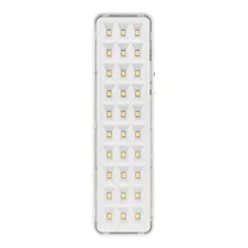 Kit Com 3 Luminária Luz De Emergência 30 Leds Segurimax Super Slim Cor Led Foto mini  3