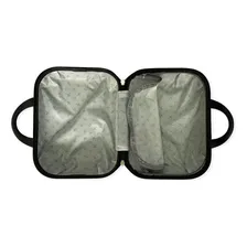 Kit Com 3 Malas De Viagem Cinza Material Rigido Com Cadeado Foto mini 3