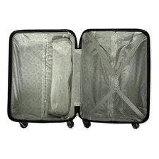Kit Com 3 Malas De Viagem Cinza Material Rigido Com Cadeado Foto mini 2