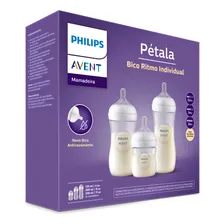 Kit Com 3 Mamadeiras Pétala 125/260/330ml - Philips Avent Foto mini 4