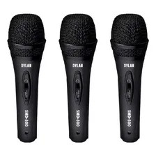 Kit Com 3 Microfones Dylan Smd-300 3p + Cabo 3m - E Gtia Foto  mini 1