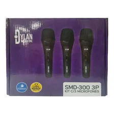 Kit Com 3 Microfones Dylan Smd-300 3p + Cabo 3m - E Gtia Foto mini  2
