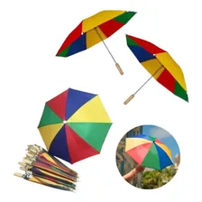 Kit Com 3 Mini Guarda Chuva Frevo Sombrinha Carnaval Festa Foto mini 4