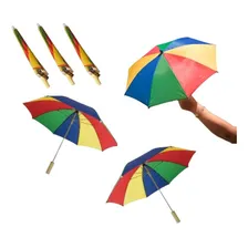 Kit Com 3 Mini Guarda Chuva Frevo Sombrinha Carnaval Festa Foto mini 1