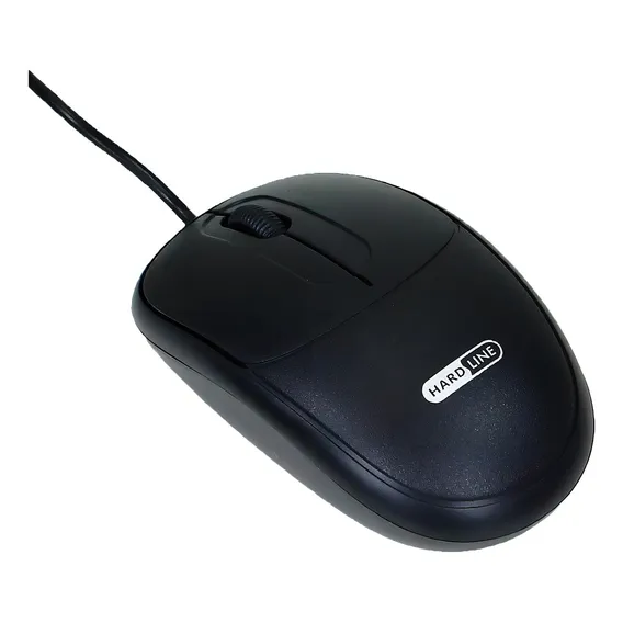 Kit Com 3 Mouses Usb - Mouse Óptico M-128 Hardline 1000dpi Cor Preto Foto 1