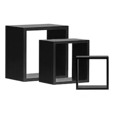 Kit com 3 Nichos em MDP Black DCORE Foto  mini 1