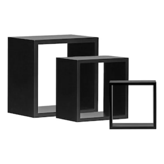 Kit com 3 Nichos em MDP Black DCORE Foto 1