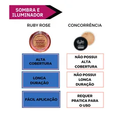 Kit com 3 Sombras E Iluminador Twinkle Touch Ruby Rose Foto mini 4