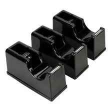 Kit Com 3 Suportes De Fita Adesiva Durex Preto Office Basic Foto  mini 1