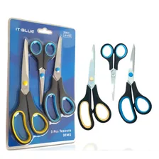 Kit Com 3 Tesouras Lelong Le-946 Foto mini 3