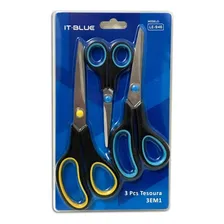 Kit Com 3 Tesouras Lelong Le-946 Foto mini 4