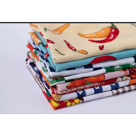 Kit Com 3 Toalhas De Chá Estampada Lindas Cor Sortidas Foto 1