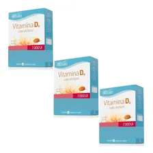 Kit Com 3 Vitamina D 7.000 Ui Com 30 Cápsulas Cada Althaia Foto  mini 1