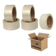 Kit Com 30 Fita Adesiva Transparente 45 Mm X 100 Metros Foto mini  2