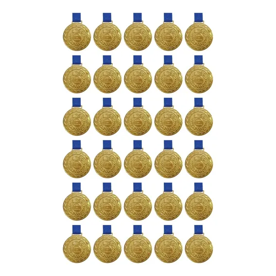 Kit Com 30 Medalhas De Ouro M43 Honra Ao Mérito Fita Crespar Foto 1