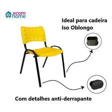 Kit Com 32 Ponteiras Interna Pés Cadeira Iso Oblongo Cor Preto Foto mini 4