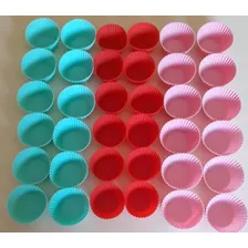 Kit Com 36 Unidades De Forma De Silicone Para Cupcake Cor Variados Foto mini 1
