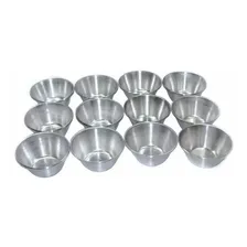 Kit Com 36 Unidades De Formas Para Empada Em Aluminio Nº 00 Cor Prateado Foto mini  3