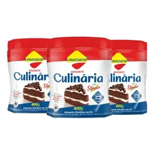 Kit Com 3und Adoçante Culinária Lowçúcar Pote 400g Foto  mini 1