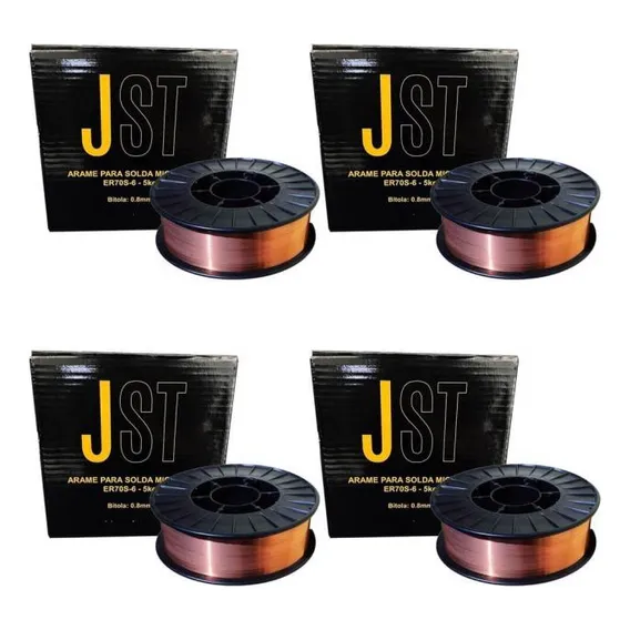 Kit Com 4 Arame Mig Diâmetro - 0,80mm - 5kg - Jst Foto 1