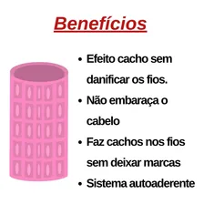 Kit Com 4 Bobs Autoaderente Grande Efeito Cachos Bonitta Foto mini  3