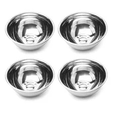 Kit Com 4 Bowl De Inox Profissional 18cm Cumbuca Restaurante Foto mini 1