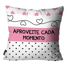 Kit Com 4 Capas De Almofadas Decorativas Frase Rosa 45x45 Foto mini 4