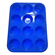 Kit Com 4 Cartelas De Forma De Silicone Mini Pudim Mini Bolo Cor Variados Foto mini 4