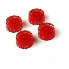 Kit Com 4 Knob Vermelho Guitarra Les Paul Sg Prs Foto mini 2