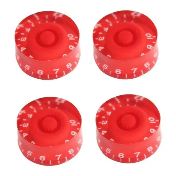 Kit Com 4 Knob Vermelho Guitarra Les Paul Sg Prs Foto 1