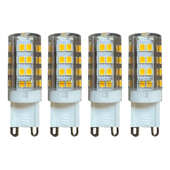Kit Com 4 Lâmpadas Led G9 7w Branco Quente 3000k Bivolt Foto 1