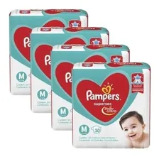 Kit Com 4 Pacotes Fraldas Pampers Atacado Barato Foto mini 1