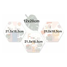 Kit Com 4 Placas - Safari Com Frases Foto mini 4