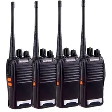 Kit Com 4 Radios Baofeng 777s Bandas de freqüência 433 Cor Preto Foto  mini 1