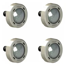 Kit Com 4 Refletor Led Rgb 9w Piscina Até 25 M² Sodramar Foto mini 1