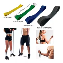 Kit Com 4 Rubber Band Mini Band Faixa Elástica Pilates Fisioterapia Foto mini 4