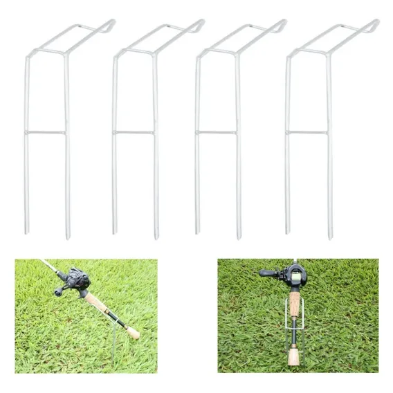 Kit Com 4 Suporte Vara Pesca Para Barranco Pesqueiro 35 Cm Foto 1
