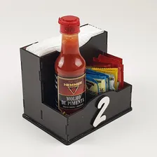 Kit Com 40 Porta Guardanapos E Sache Simples Em Mdf 3mm Foto mini 2
